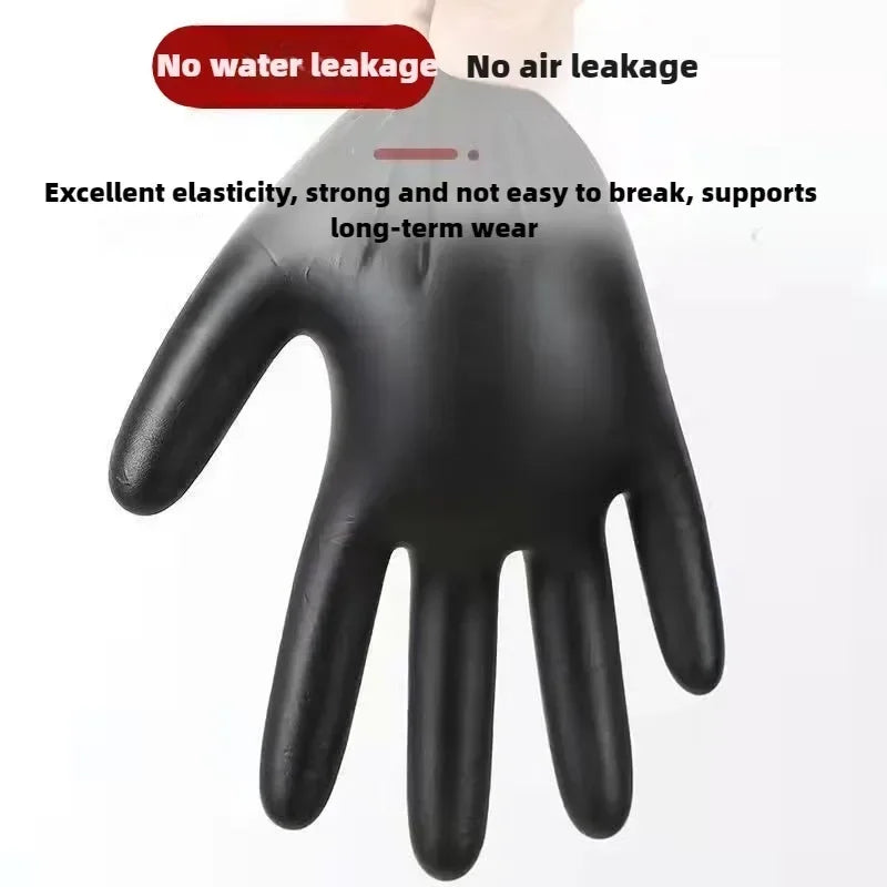 Black Xl Latex Gloves Pvc Gloves Disposable Nitrile Gloves Housework Cleaning Car Industry Gardening Cooking Tools Oasis Select