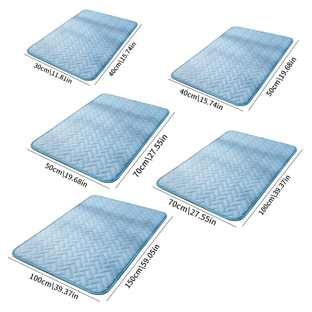 Dog Cooling Mat – Ice Silk Pet Bed for Cats & Dogs S–XXL