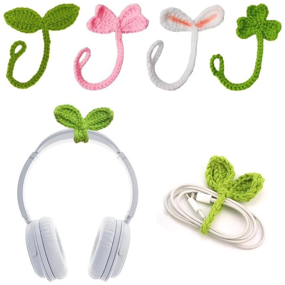 Hand-Crocheted Leaf Bookmark & Bag Charm | Yarn Accessory