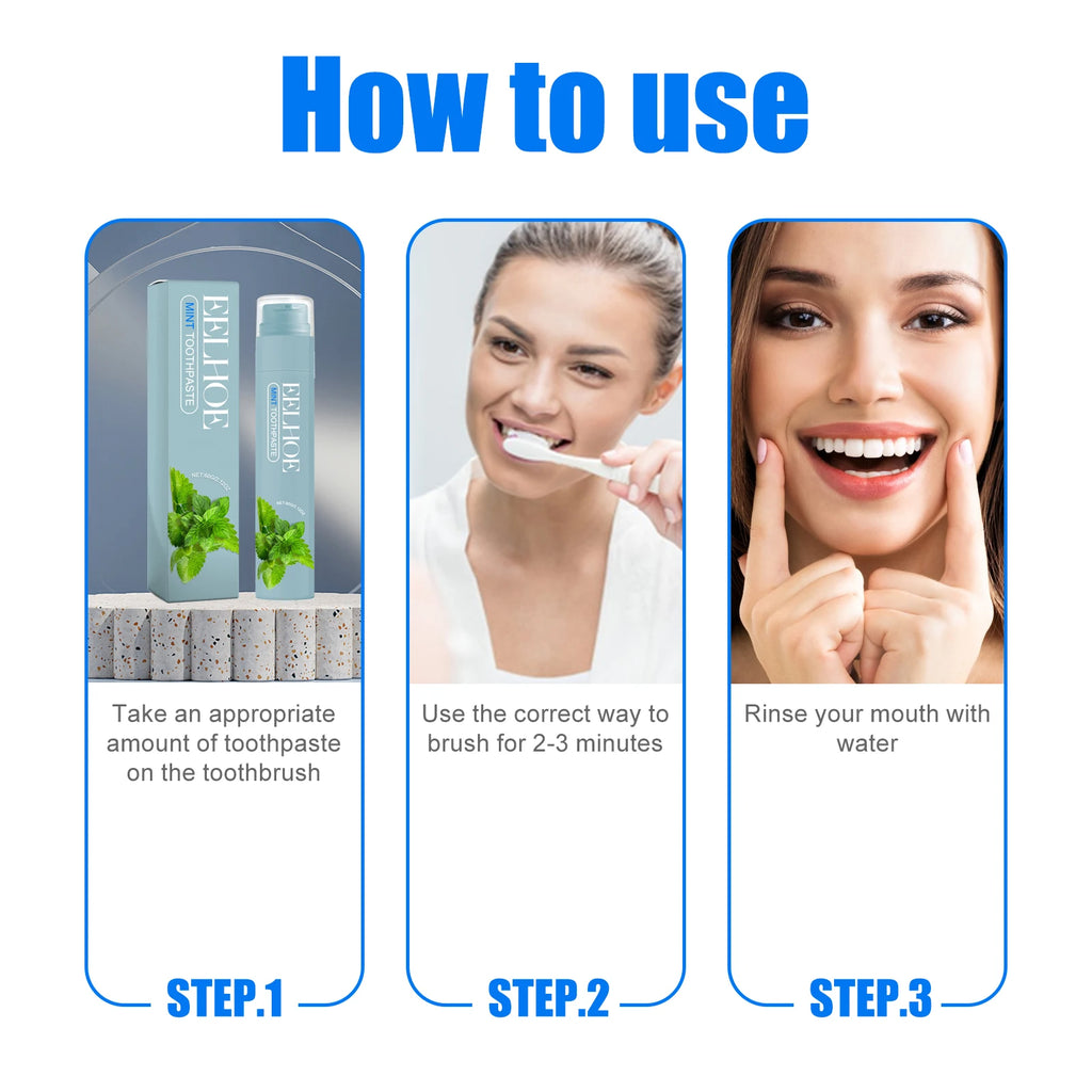 Whitening Toothpaste Various Flavors Remove Stains Clean Teeth Freshen Breath Protect Teeth-Fruity Formula Clean Fresh Mouth Oasis Select