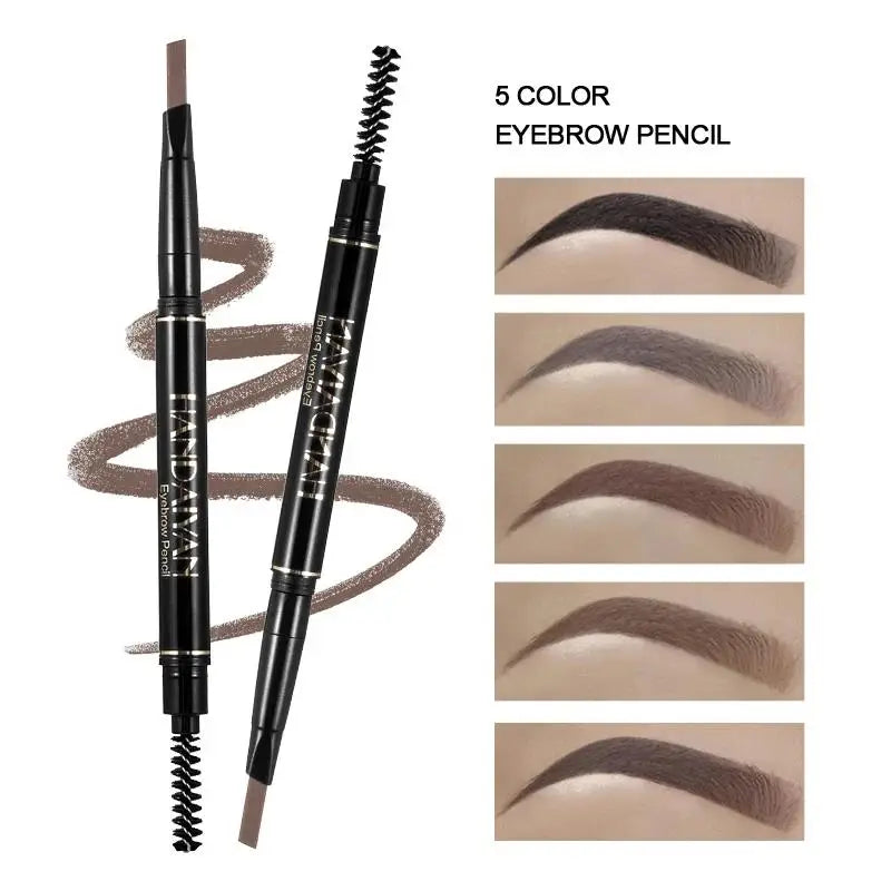 Handaiyan Double-Head Eyebrow Pencil – 5 Colors Waterproof