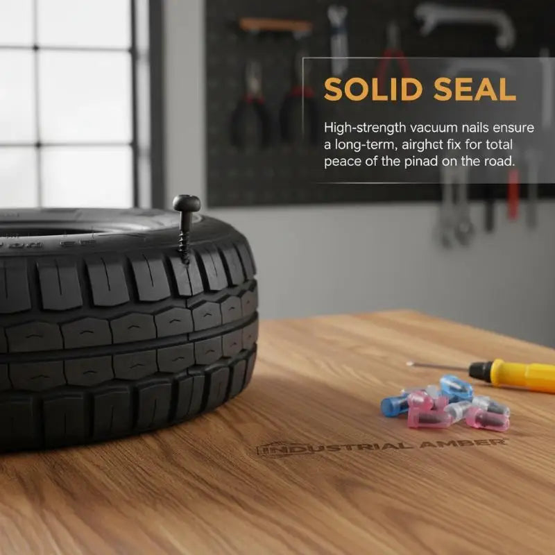 Puncture Repair Kit For Car Vacuum Tire Repair Screws, Quick Fix Self-Service Tire Repair Nails For Flat Tires With Screwdriver Oasis Select