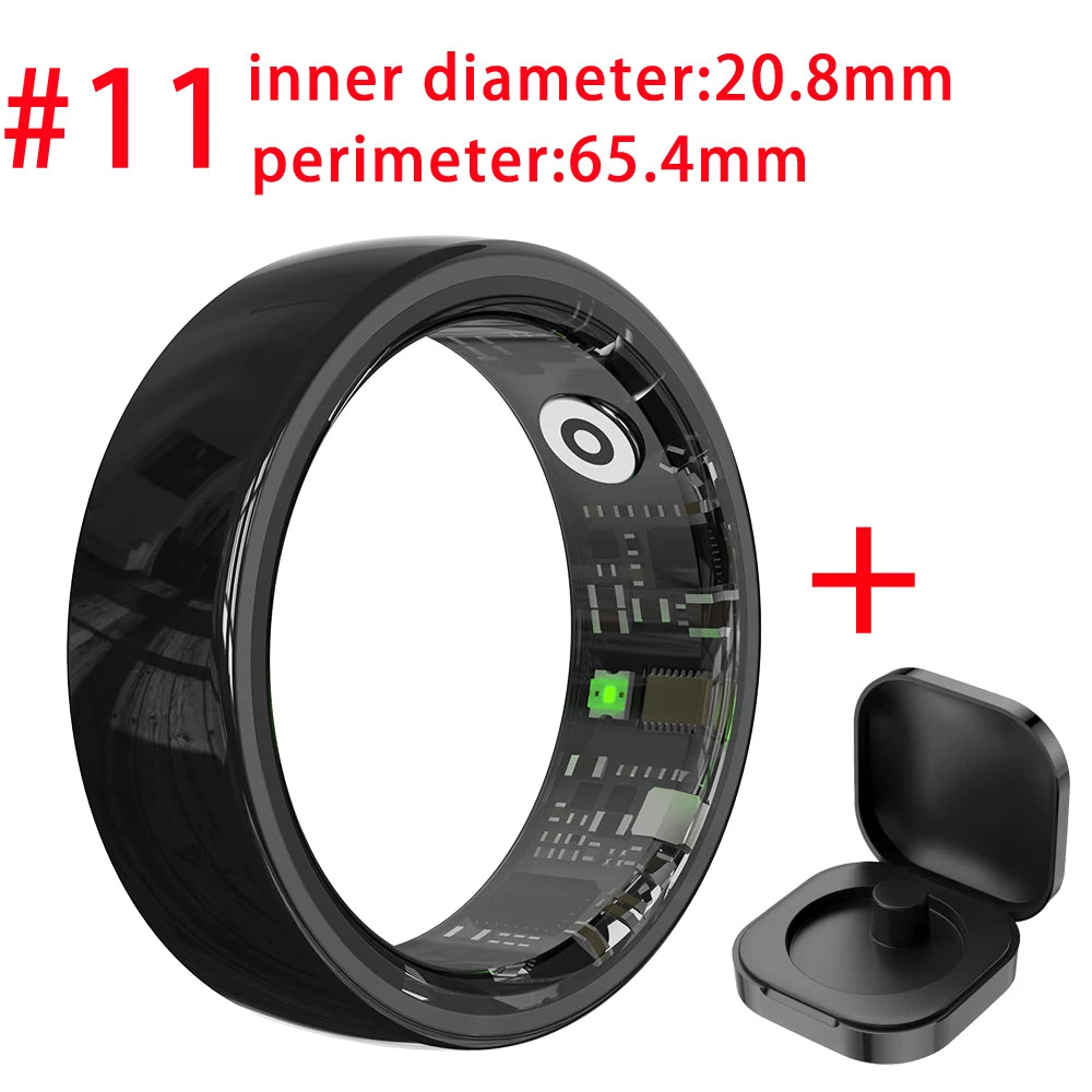 696 Smart Ring Couple Space Interaction Heart Rate Sleep Monitor Waterproof Gesture Control Sports Blue Tooth Bracelet Men Women Oasis Select BK 11