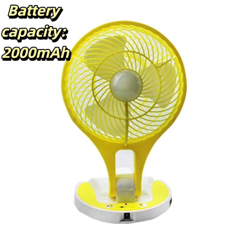 Quiet Operation Foldable Mini Fan Compact Design Gentle Wind Power USB Powered Fan Lightweight Foldable Design Personal Cooler Oasis Select Yellow