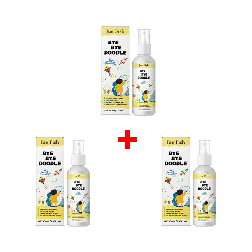 Doodle Remover Cleanser Wall Graffiti Cleaner Wall Colored Pencil Stains Remove Wall Spots Household Wall Cleaning Spray Oasis Select 3pcs