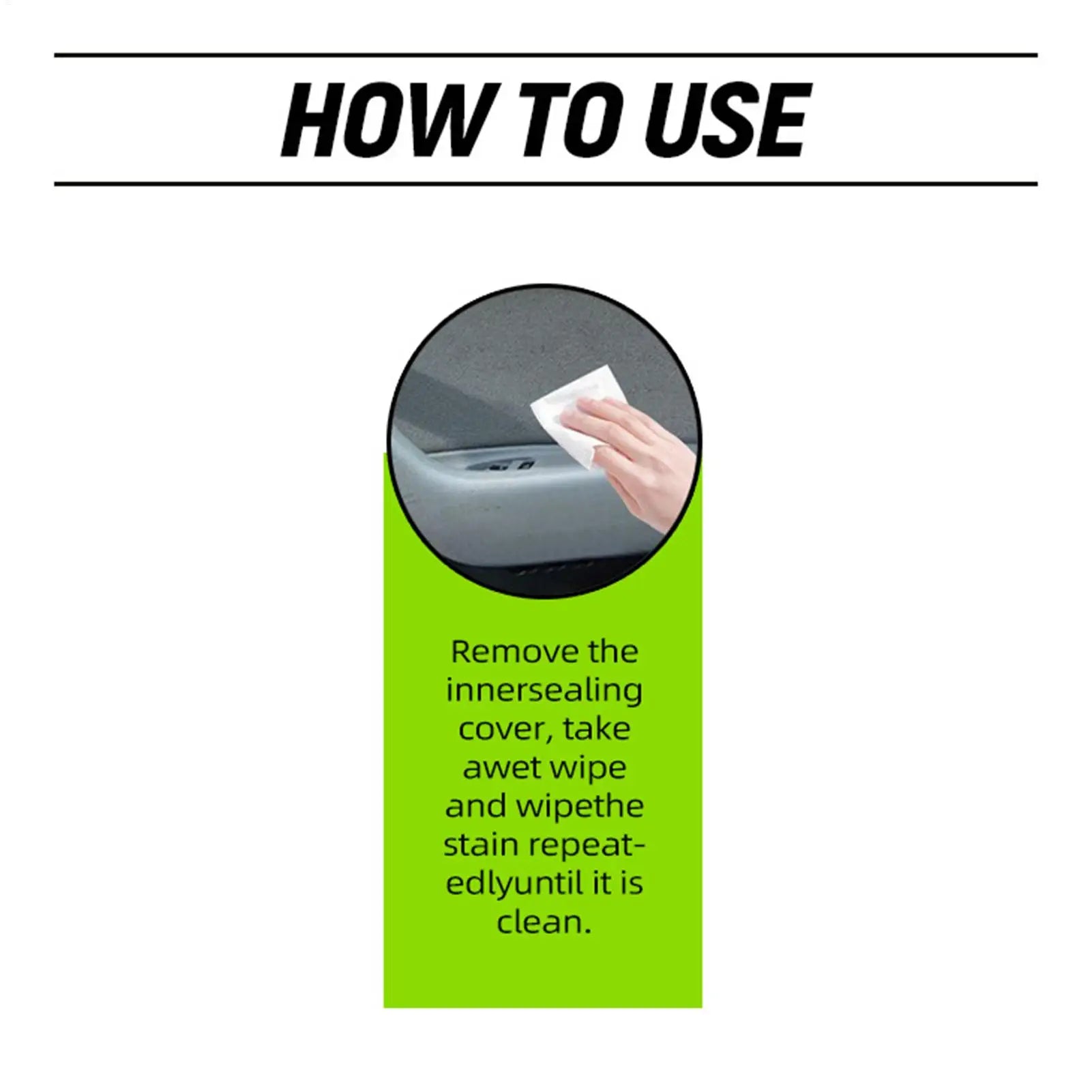 Car Interior Cleaning Wipes Multi-function Car Dashboard Seat Leather Nursing Brightening Wipes Car Wash Care Cleaning tools Oasis Select
