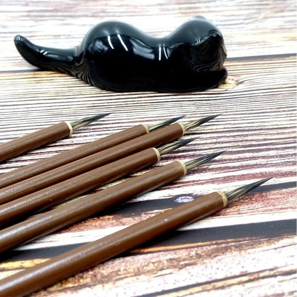 3-Piece Chinese Calligraphy Hook Line Fine Paint Brush Set