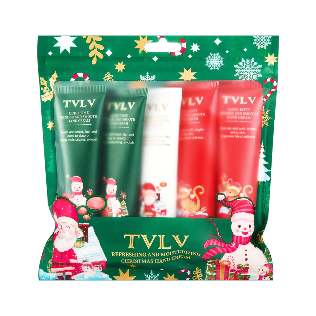 5-Piece Christmas Hand Cream Gift Set | Moisturizing Squalane Hand Cream Gift Set Oasis Select 1bag