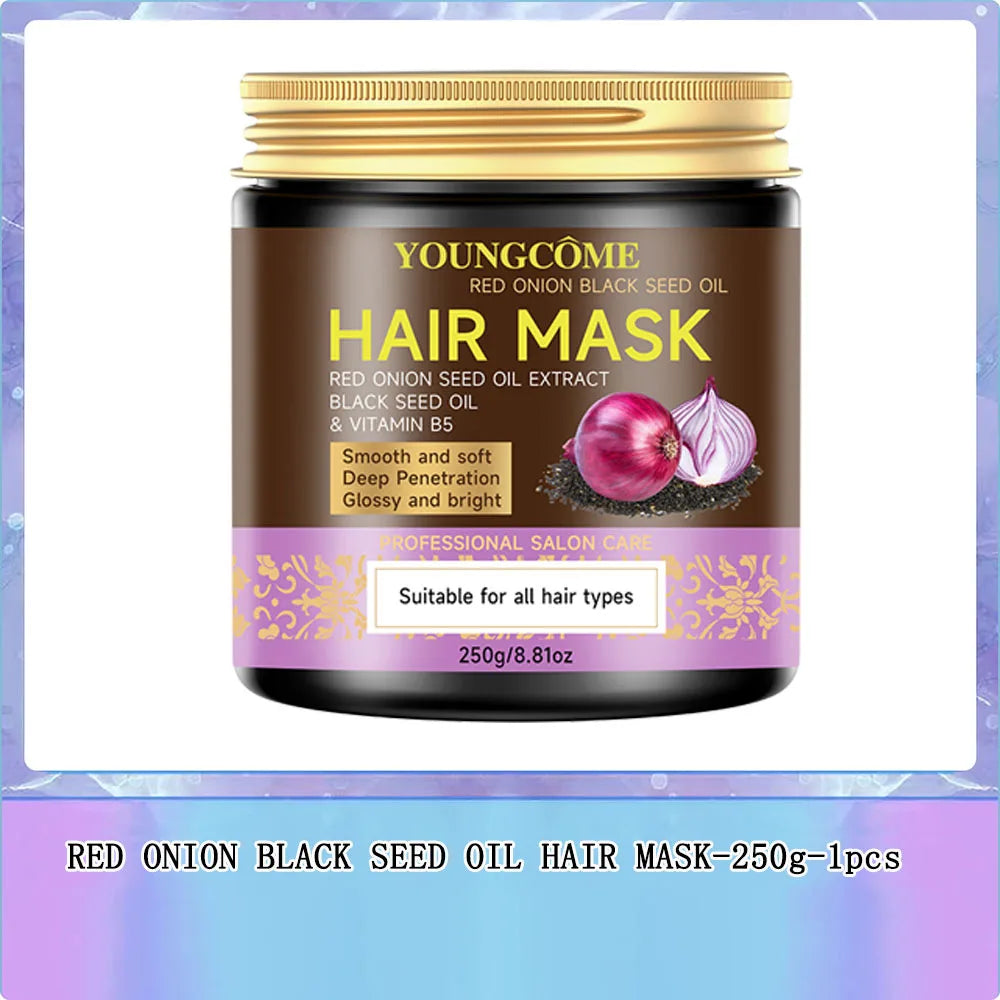 Red Onion & Black Seed Oil Hair Mask – Keratin & Argan Oil