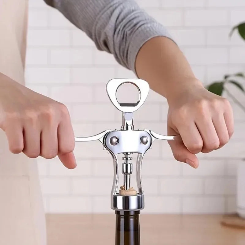 Premium Wing Corkscrew Wine Opener – Stainless Steel & Zinc Alloy Wing Corkscrew Opener Oasis Select