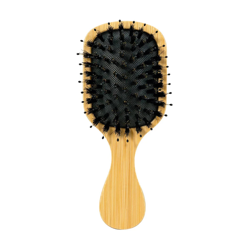 Bamboo Air Cushion Hair Brush – Natural Bristle Detangler Air Cushion Hair Brush Oasis Select 492-2B-02