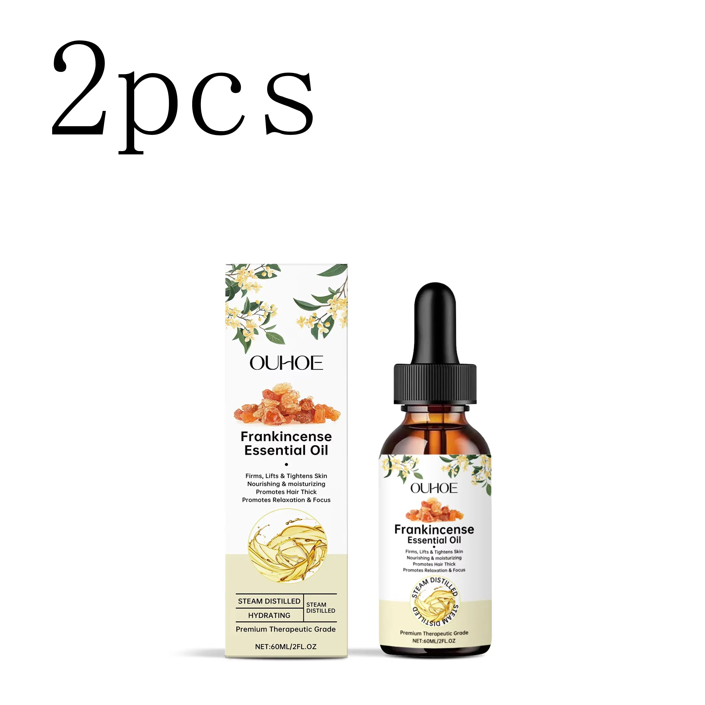 Frankincense Essential Oil for Hair, Skin & Body – 60ml Essential Body Oil Oasis Select 2boxed 60ml boxed