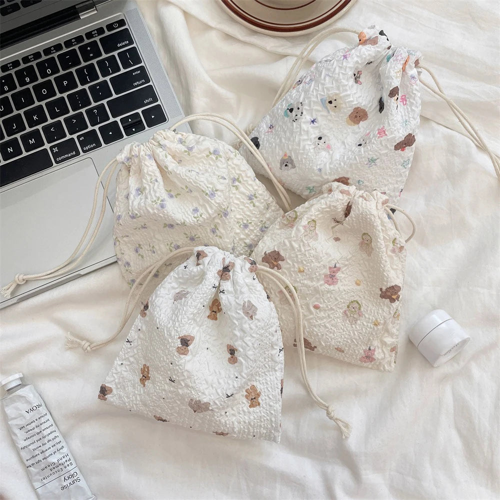 Cute Drawstring Pouch – Coin, Jewelry & Cosmetic Storage Bag
