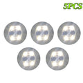 5/10/30PCS LED Coaster Lights Bar KTV Wedding Party Cocktail Drink Cup Vase Lighting Luminous Bottle Stickers Decoration Oasis Select WHITE-5PCS