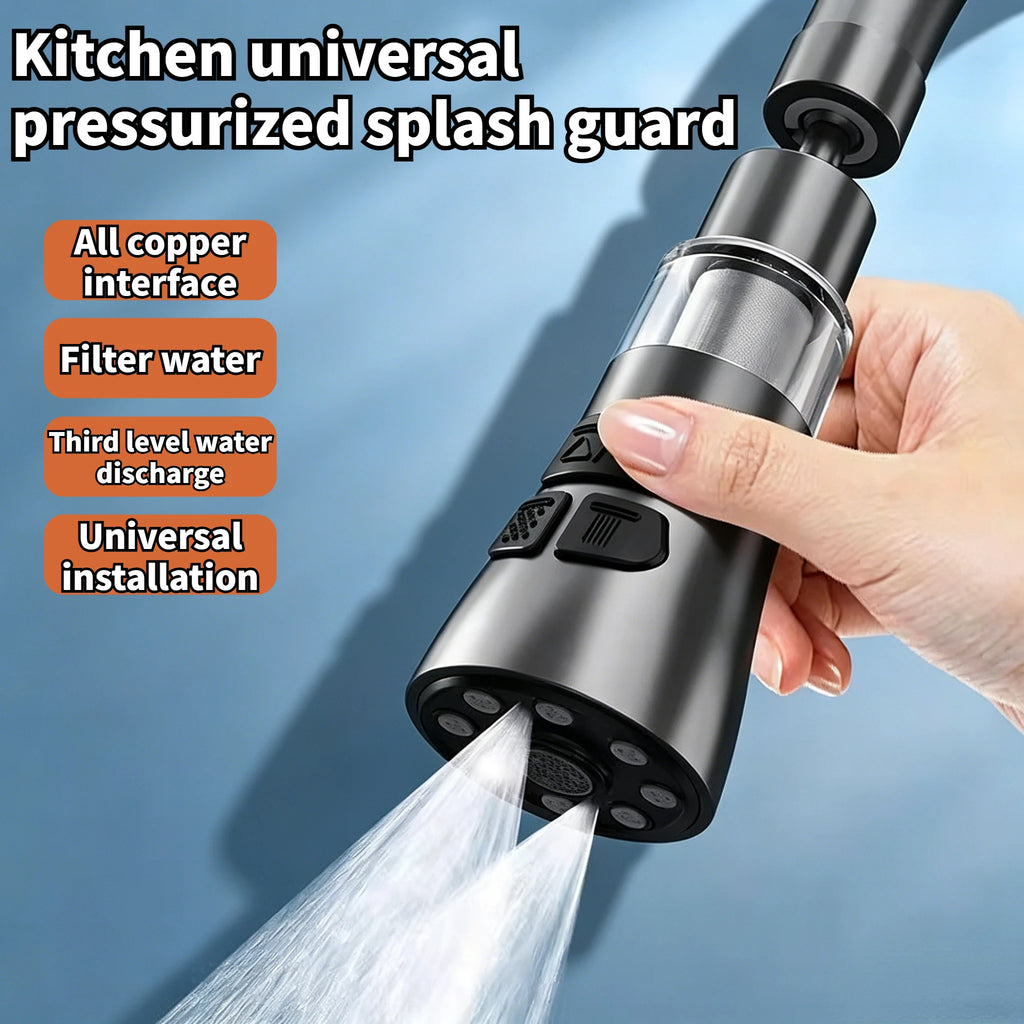 Kitchen Faucet Extender With Filter Function Universal 720° Rotate Aerator Splash Filter Washbasin Faucet Bubbler Nozzle Aerator Oasis Select