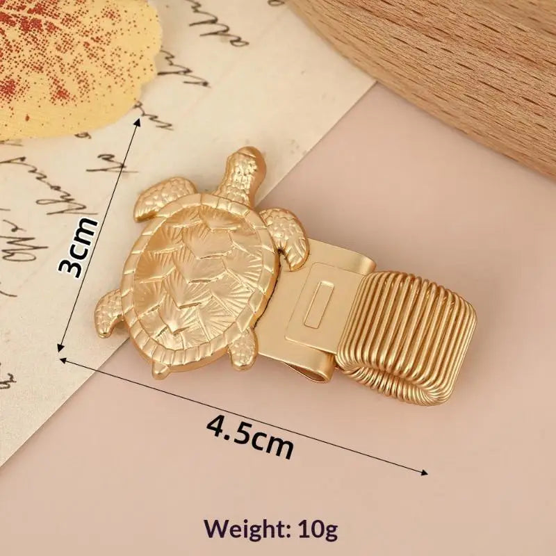 Ocean Turtle Metal Pen Clip Compact Spring Loaded Pen Holder for Pocket Notebook Journal Hiking Use Oasis Select D