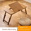 Installation-free folding bed upper table solid wood computer table bedroom home study table notebook bay window bed small table Oasis Select Brown Large