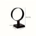1pc acrylic circular headphone stand detachable transparent/black gaming headset desktop display storage rack Oasis Select black