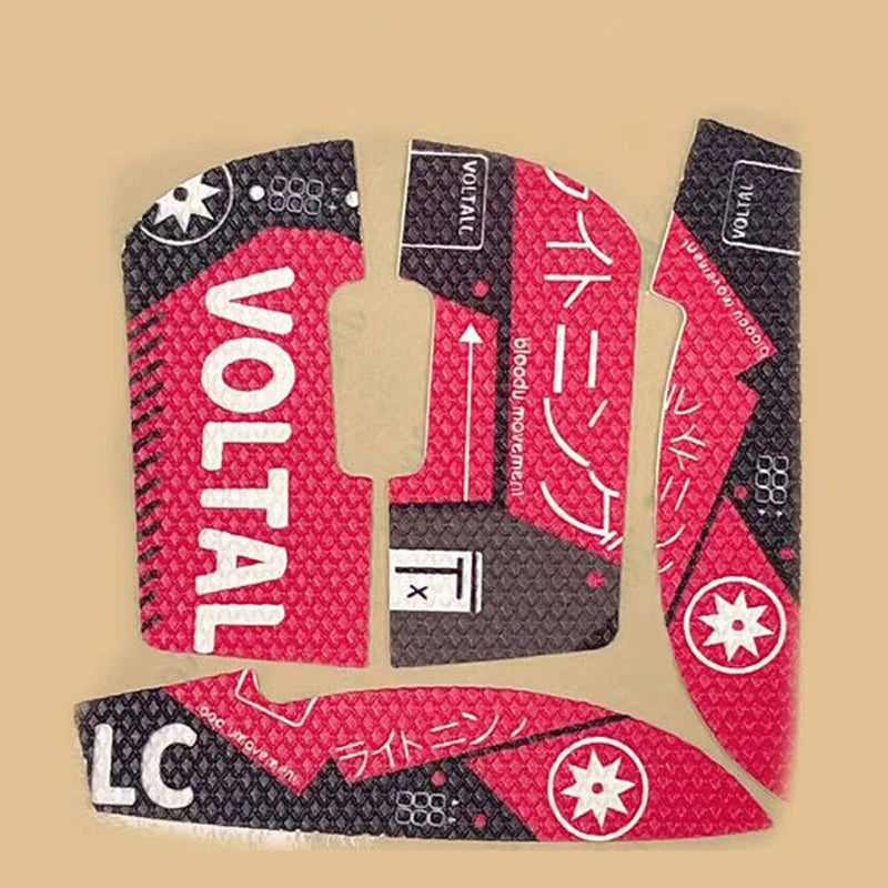 Logitech GPW 1/2 Non-Slip Mouse Grip Stickers – Sweat Absorbent Mouse Grip Stickers Oasis Select GPW1 Red
