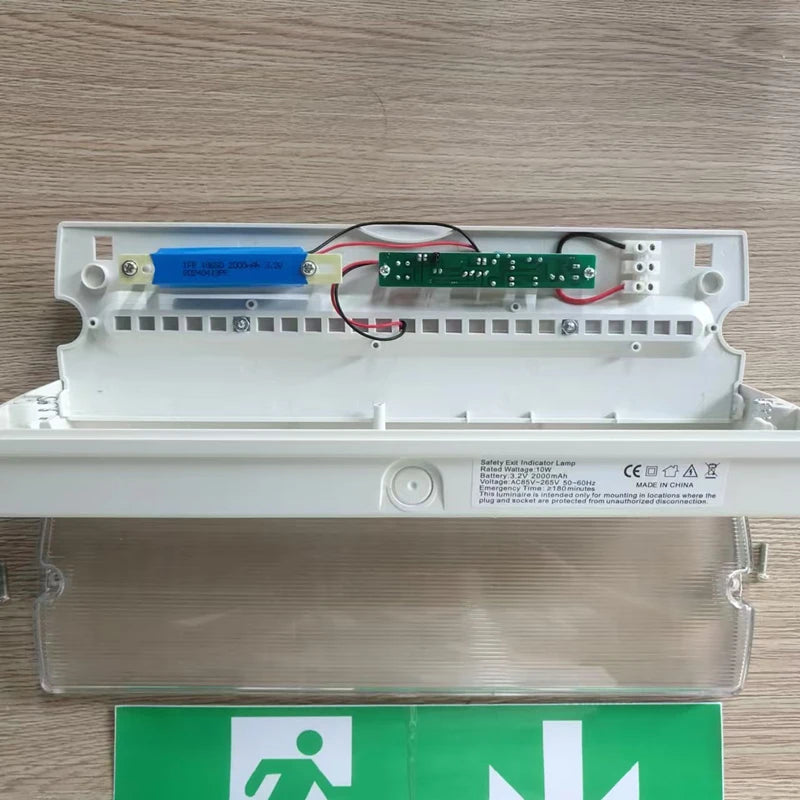 IP67 LED Emergency Exit Light | 18650 Battery | 85–265V