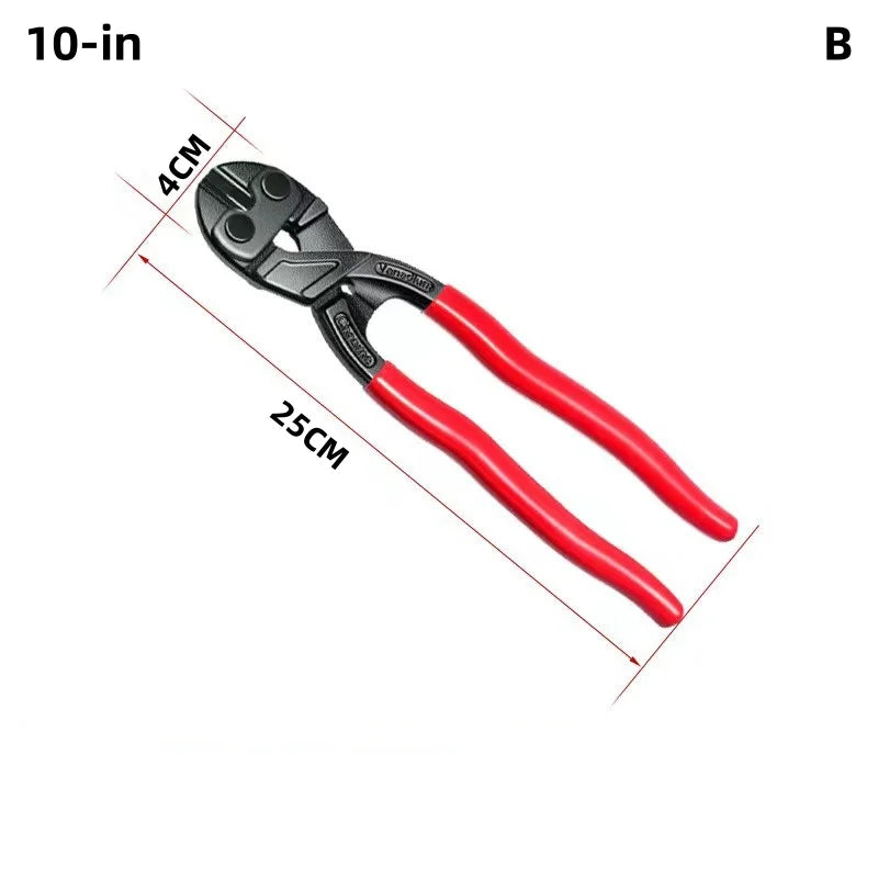 8/10inches Bolt Cutter High Leverage Bolt Cutter with Notch and Spring Industrial Wire Cutter Repair Heavy Duty Hand Tools Oasis Select 10-in-B