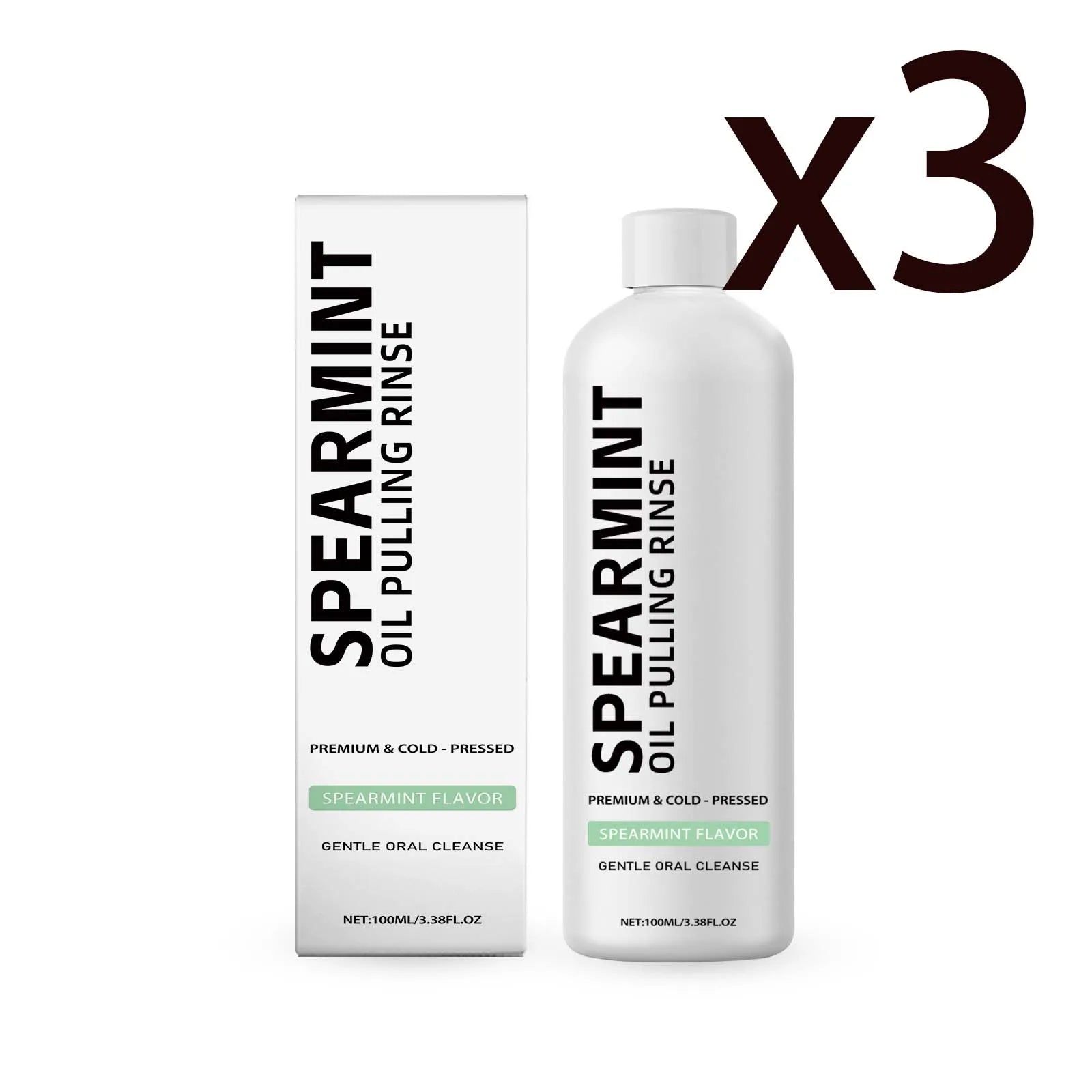 Orchid Mint Mouthwash – Fresh Breath & Gum Relief 100ml Oral Care Mouthwash Oasis Select 3x100ml