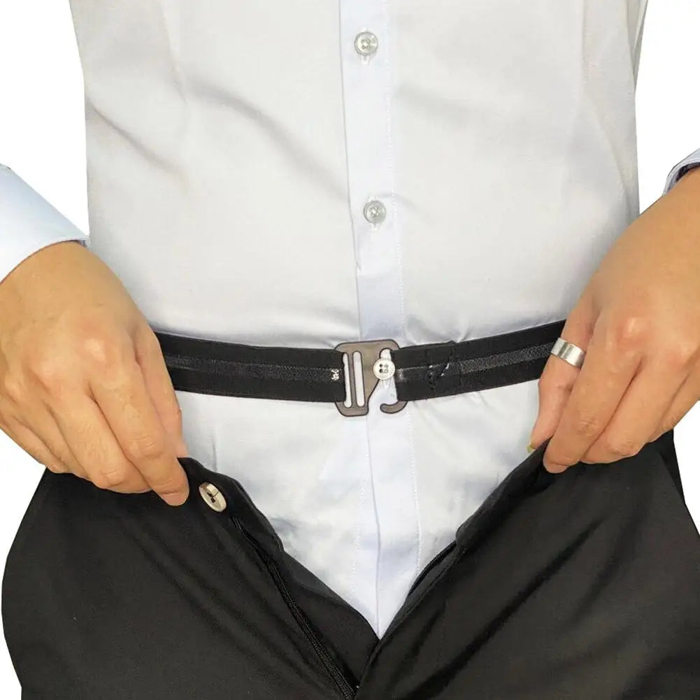 Shirt Stay Belts for Men,Adjustable Non-Slip Elastic Shirt Holders Keep Shirts Tucked In Men Tuck-It Style Shirt Lock Oasis Select