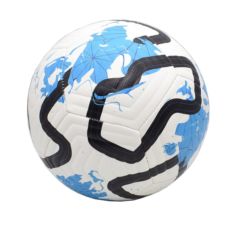 Size 5 Soccer Ball Soft Cover Training Ball for Club School Sports Games Ideal Birthday All Weather Youth Adult School Gift Oasis Select Blue