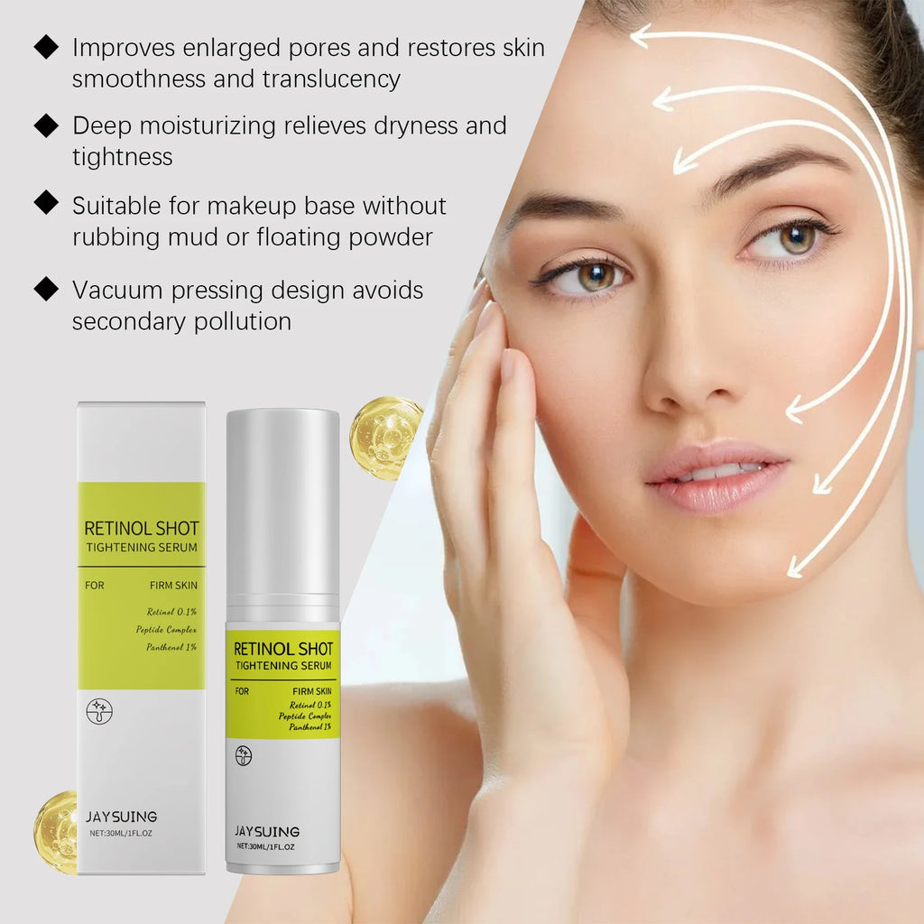 Retinol Firming Serum Anti-Wrinkle Shrink Pores Reduce Redness Sensitivity Brighten Skin Relieve Dryness Nourishing Face Essence Oasis Select