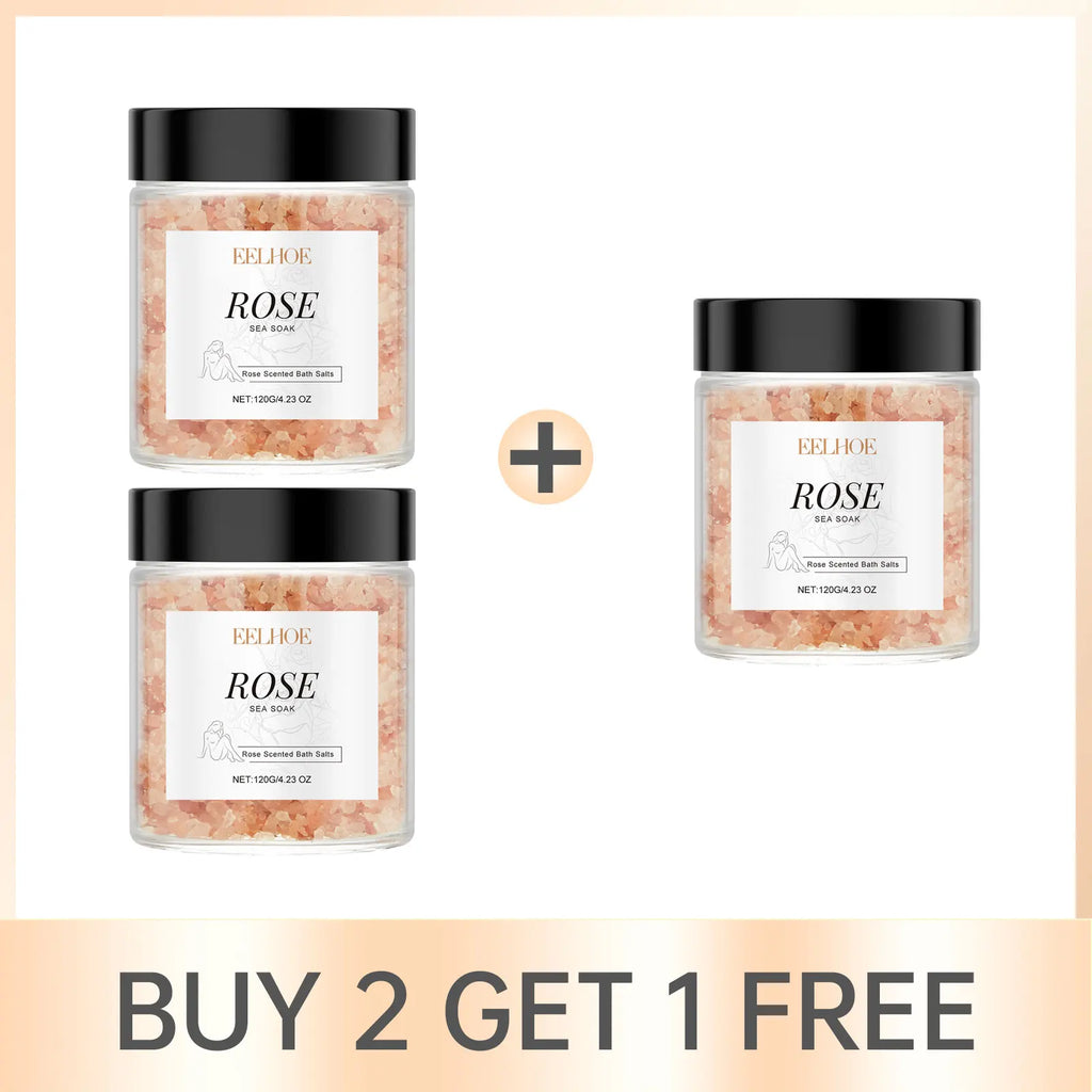 EELHOE Rose Bath Salts – Exfoliating, Pore-Minimizing, Stress Relief Rose Bath Salts Oasis Select Buy 2 Get 1 Free