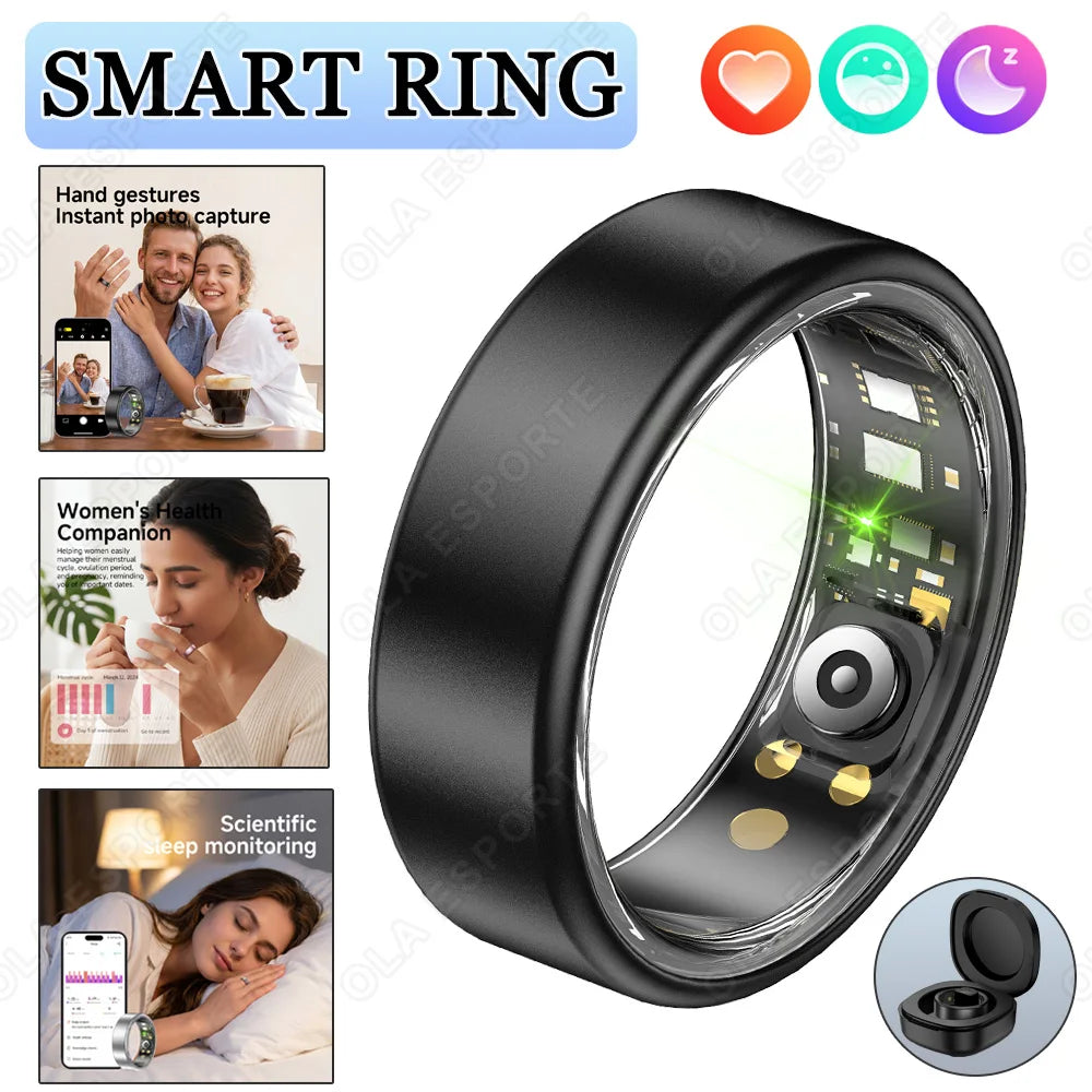 Smart Ring Heart Rate SpO₂ Sleep Tracker | IP68 Unisex