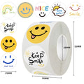 500pcs smile stickers, 1 inch cute cartoon stickers, Valentine's Day sealed stickers, holiday gifts, award charts, wedding Oasis Select 500pcs
