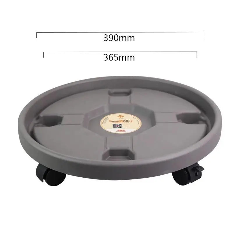 Rolling Plant Stand Tray with Wheels – Heavy Duty Pot Caddy