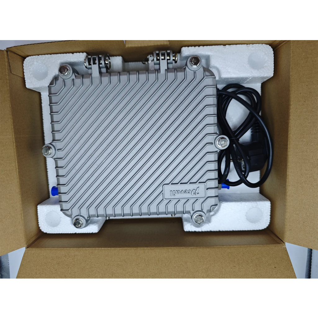 Bidirectional Amplifier 38db cable TV RF signal amplifier indoor type 45-860MHz 1 in 2 out, adjustable output Catv amplifier Oasis Select