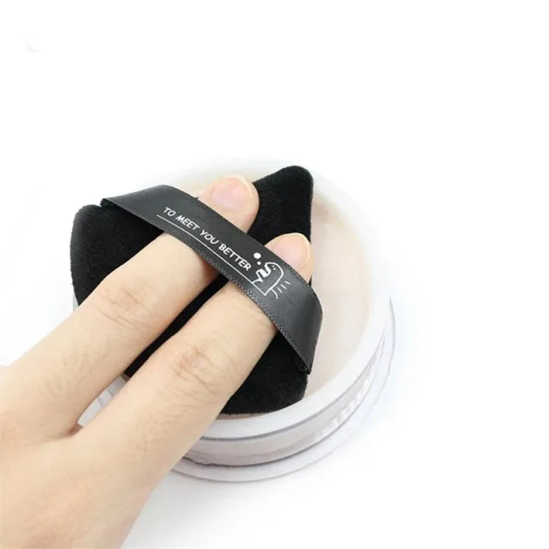 1/3/5/7/9pcs Velvet Cosmetic Powder Pufff Makeup Sponge Puff Dry Use Triangle Makeup Puff Women Soft Smooth Face Makeup Tools Oasis Select