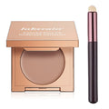 Eye Concealer Corrector With Brush Moisturizing Natural Foundation Long Lasting Waterproof Cover Dark Circles Under Eye Makeup Oasis Select 2Medium-Tan Peach