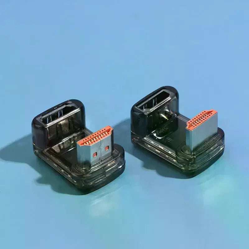 HDMI 2.1 Male To Female Adapter 8K@60Hz Male To Female Connector Up Down Angle 90 270 360 Degree For HDMI Cable PC Laptop HDTV Oasis Select