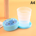 250ml Stainless Steel Keychain Water Cup with Retractable Teacups Portable Collapsible Outdoor Travel Camping Folding Cup Oasis Select A4