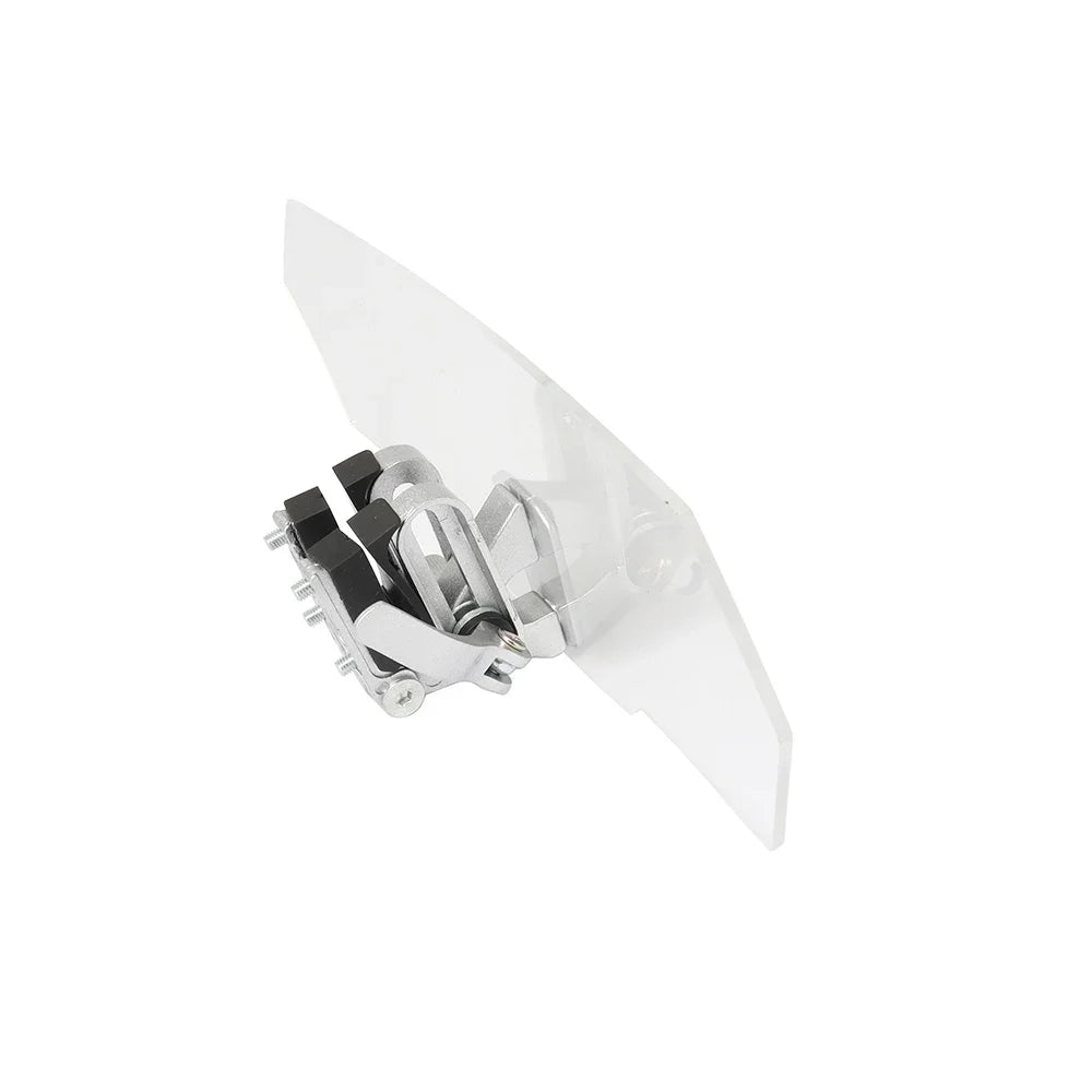 Universal Motorcycle Windshield Extension Adjustable Spoiler Clamp-On Windscreen Deflector Suitable For All Motorcycle Models Oasis Select