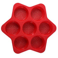 1 PCS Silicone Hamburger Bun Mold Easy To Release Household Silicone Food Baking Tool A Oasis Select Red NONE