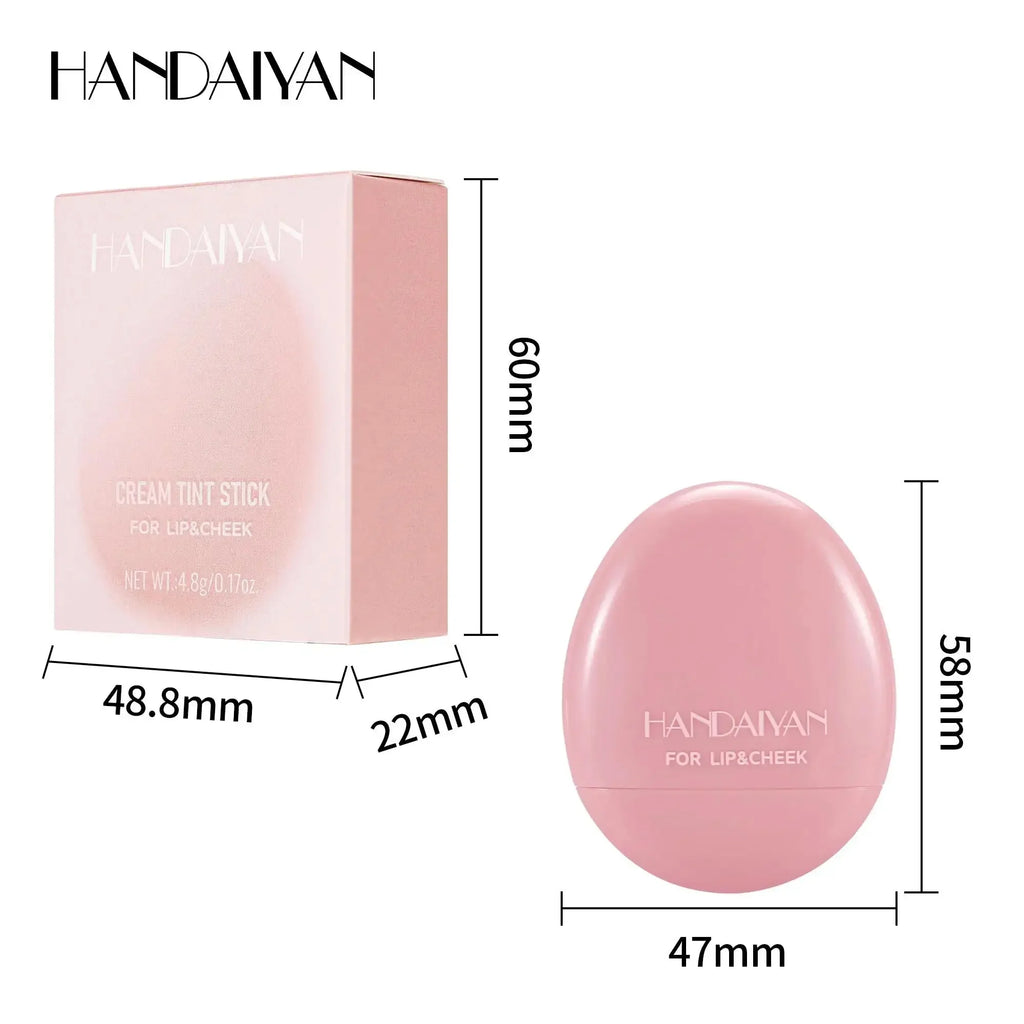 HANDAIYAN 2-in-1 Cream Blush Stick – Lip & Cheek Waterproof