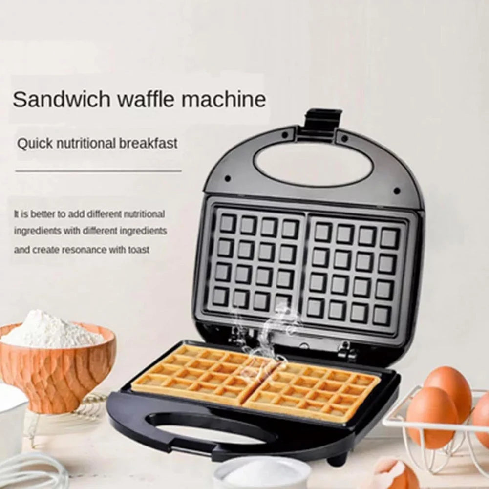 750W Non-Stick Sandwich Press & Waffle Maker | Countertop