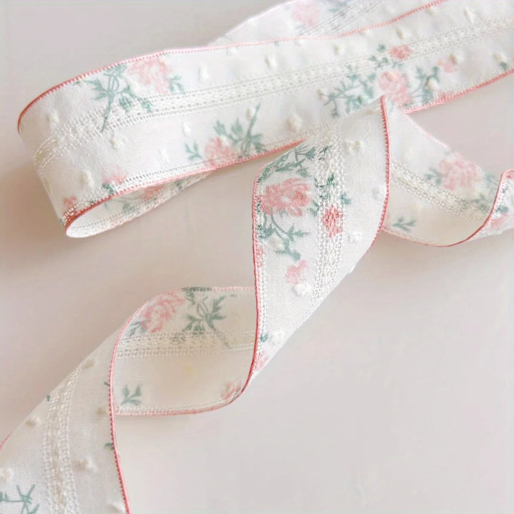 DIY Sweet Cotton Floral Prints Bow Hair Clips for Baby Girls Lovely Ribbon Bowknot Hairpins Barrettes Party Headwear Gift Oasis Select