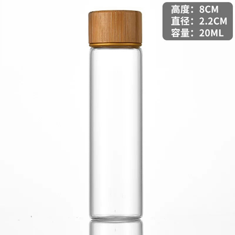 Mini Small Glass Bottles with Cork Stopper Jars Tiny Wedding Vials Message Favor Containers DIY Wishing Bottle Party Gifts Oasis Select transparent 6-20ml