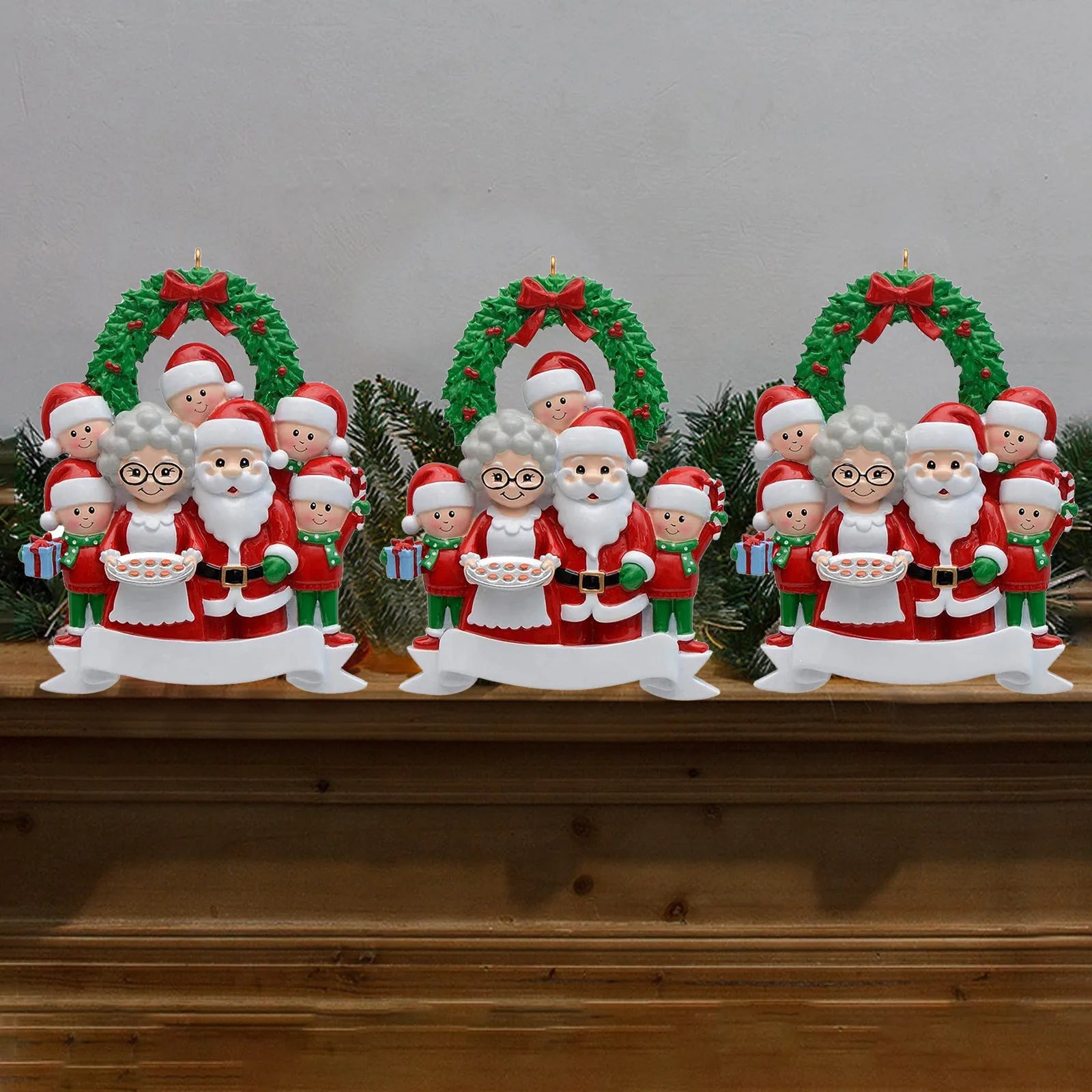 Personalized Family Christmas Tree Ornament – Santa Pendant Christmas Tree Ornament Oasis Select