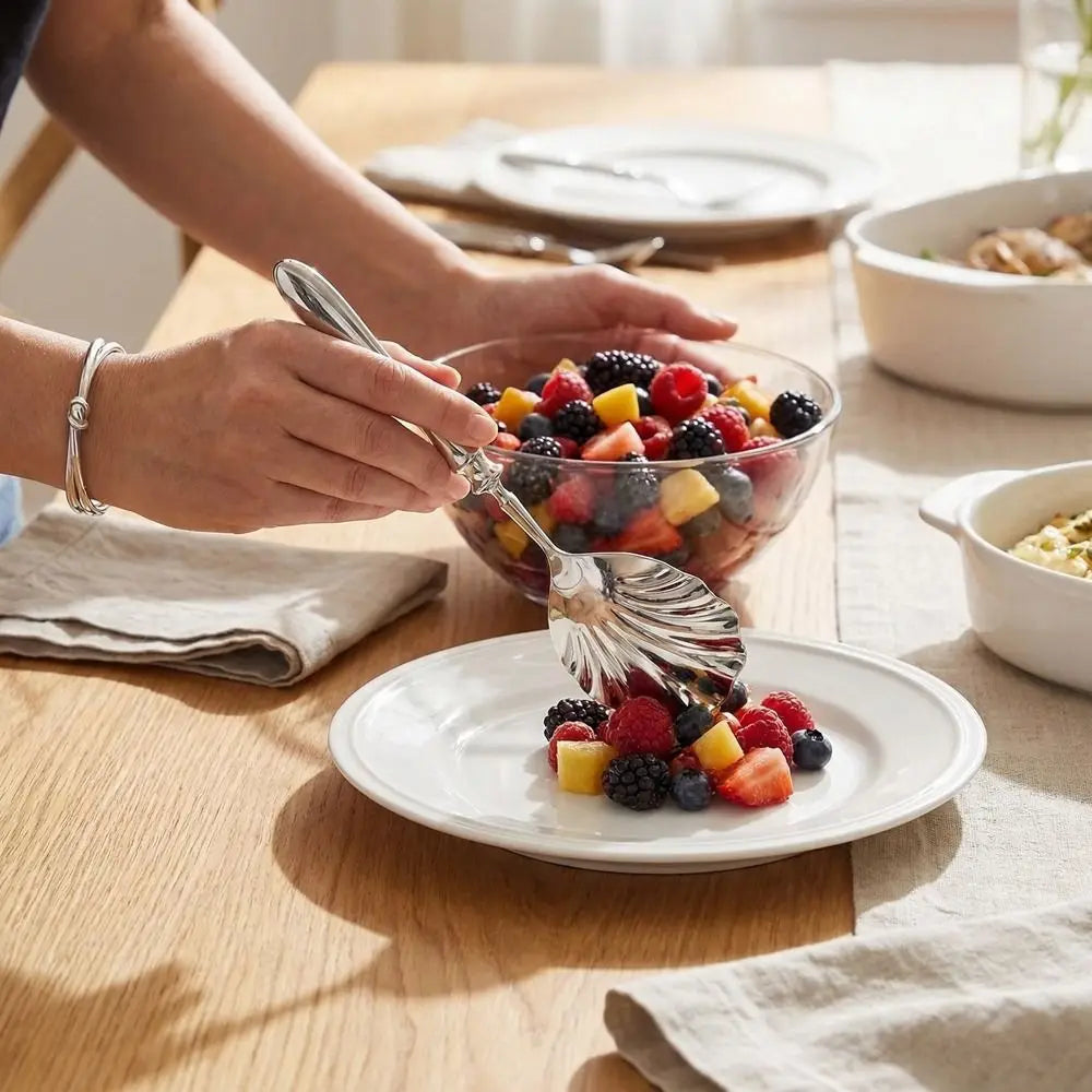 Shell Shape Stainless Steel Spoons – Soup, Yogurt & Dessert