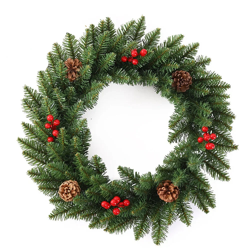 Artificial Christmas Pine Cones Wreath Door Hanging-Christmas-Decoration Party Household Wedding Party Decoration-Supplies Oasis Select 30cm China Mainland