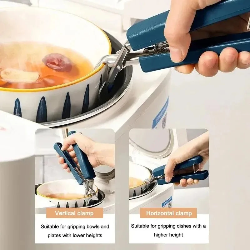 3pcs/set Bowl Clamp Anti Scald Clamp Kitchen Tool Clamp Steaming Vegetable Clamp Anti Slip And Anti Scald Hand Clamp Plate Oasis Select