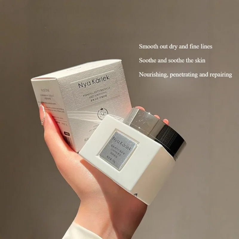 Luxury Rejuvenating Cream Smoothing Wrinkle Concentrate Firming Complex,Overnight Recovery Tired Skin Elasticity Boost,Spa-Grade Oasis Select