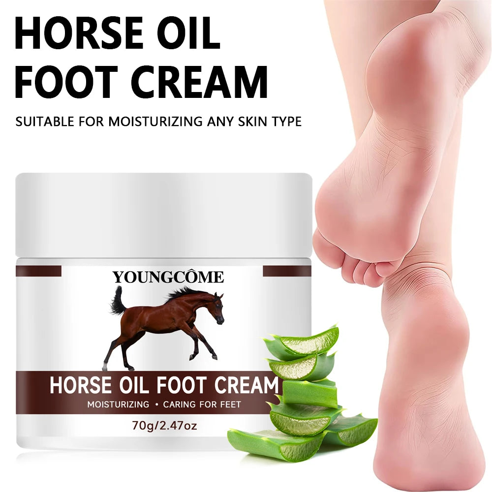 YOUNGCOME Horse Oil Foot Cream – Deep Moisturizing Ointment